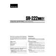 SANSUI SR-222MKIV Owners Manual