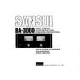 SANSUI BA3000 Owners Manual