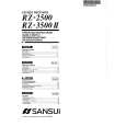 SANSUI RZ-3500 II Owners Manual